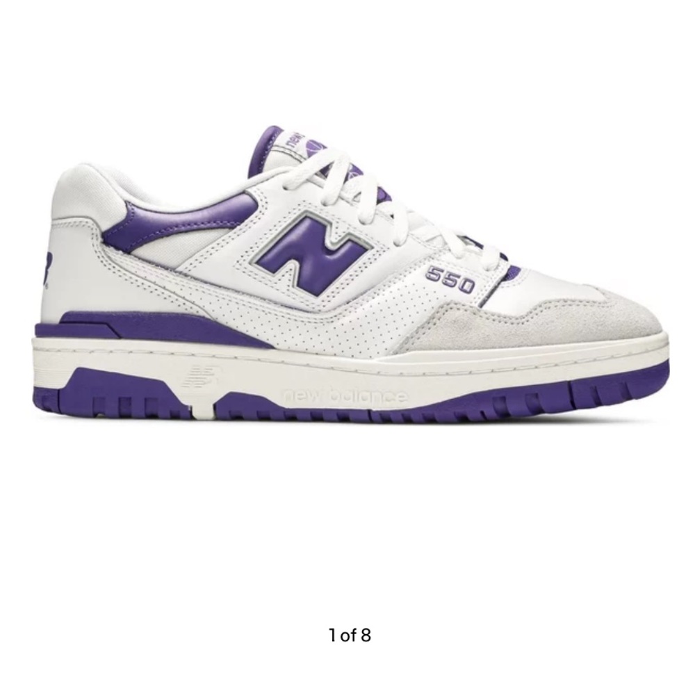 Purple New Balance 550s